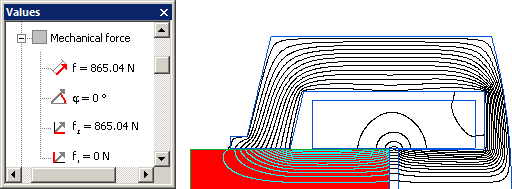 cylindrical magnetic device force