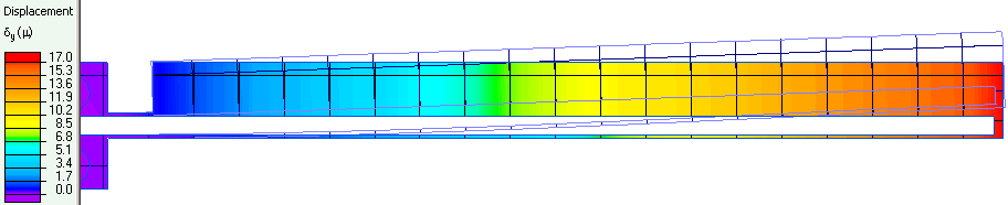 mems thermal actuator displacement